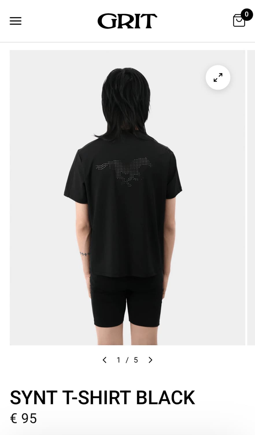 (Grit) synt t-shirt black (L) 상품이미지1
