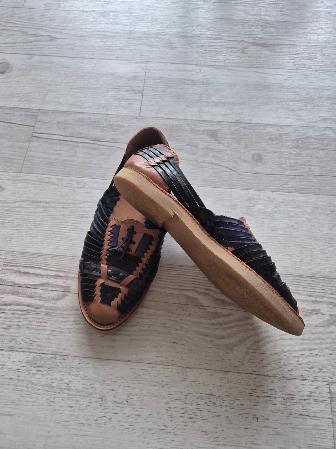 멕시코 후아라체 가죽 신발 상품이미지2