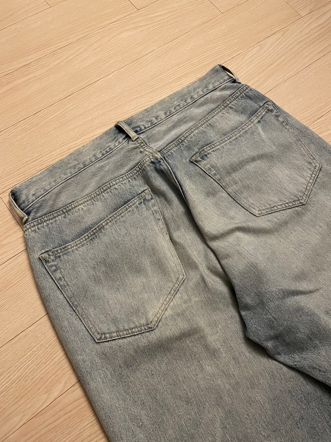 22AW 코모리 블리치 데님 셀비지O 상품이미지4