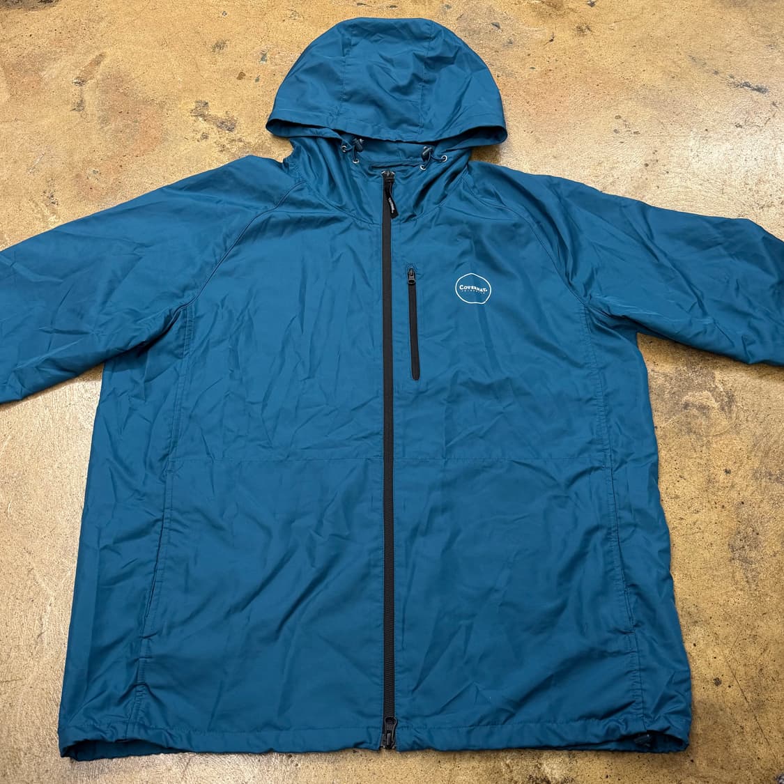 [정품/XL] 커버낫 블루 윈드브레이커 바람막이 후드 자켓 b19 상품이미지3