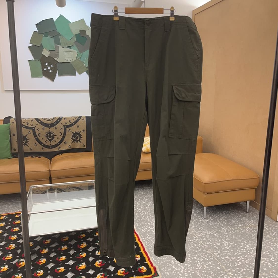 빈티지 Y2K 올드스쿨 빅사이즈 카고 코튼팬츠 면바지 C07350 상품이미지3