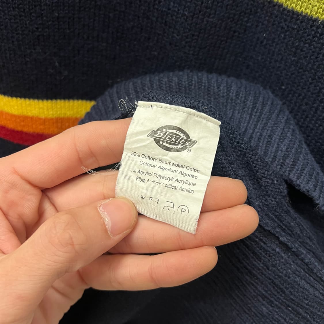 디키즈 스트라이프 크루넥 니트 M 상품이미지4