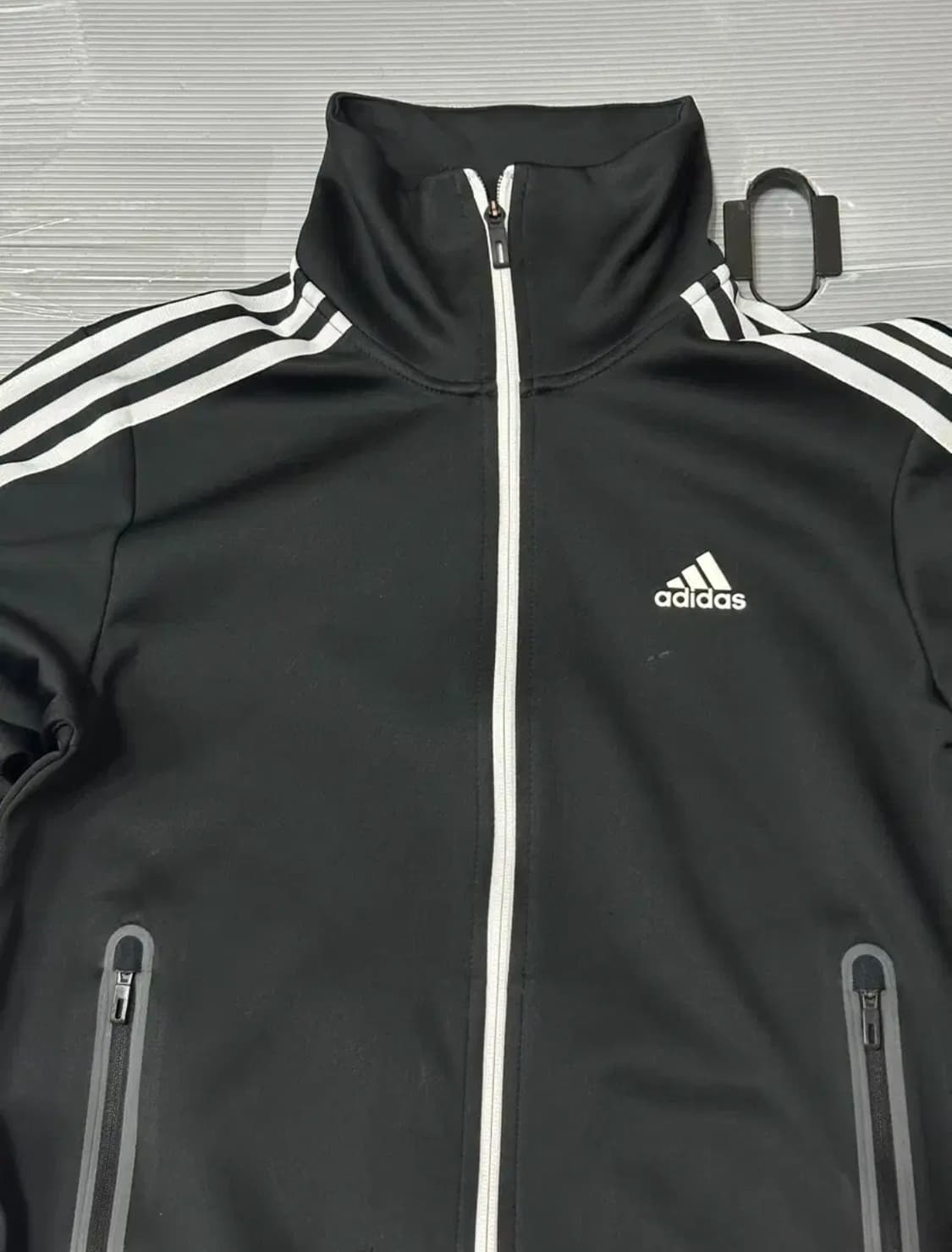 아디다스 로고 져지 트랙탑 블랙 100 상품이미지2