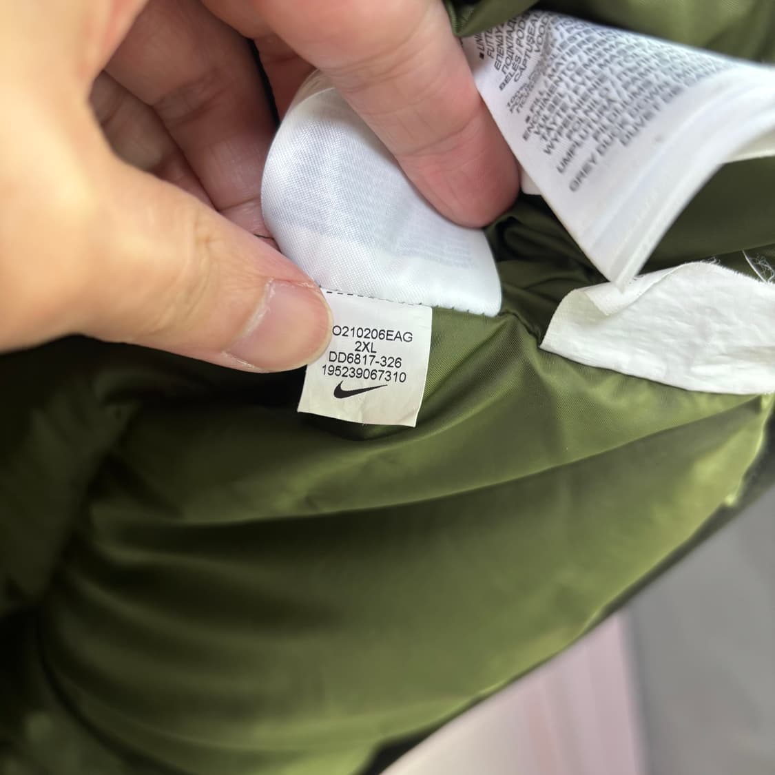 나이키 스톰핏 덕 다운 패딩 조끼 카키  상품이미지4