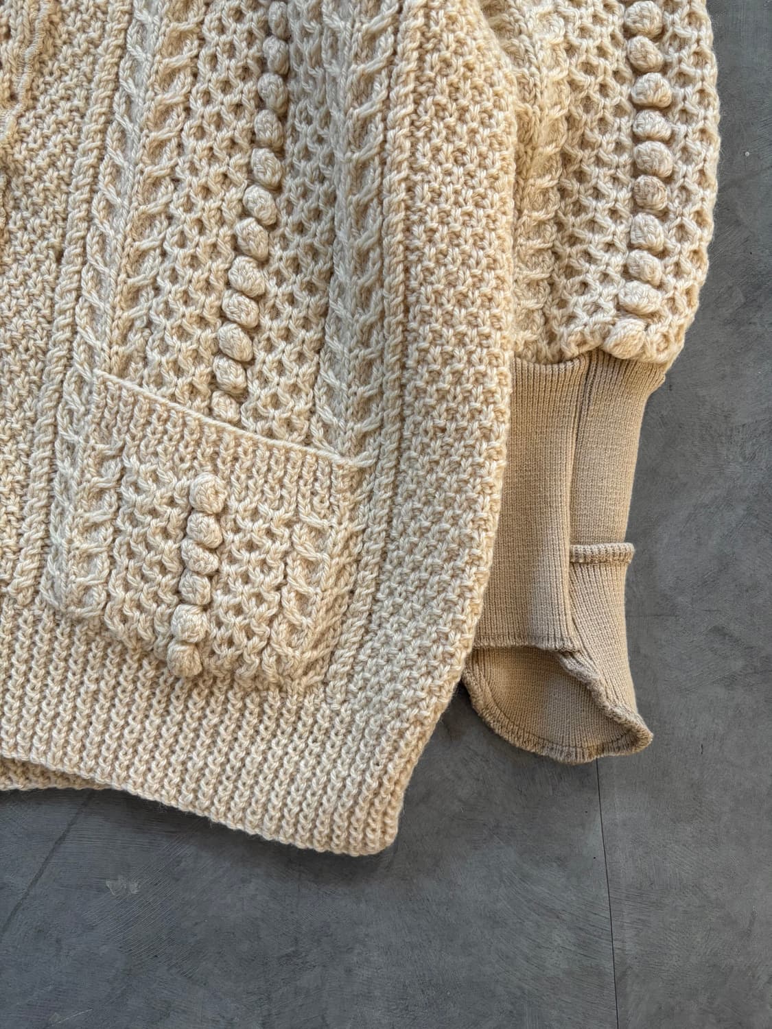 NANUSHKA 나나서카 아란 케이블 리메이크 오버사이즈 가디건 상품이미지6