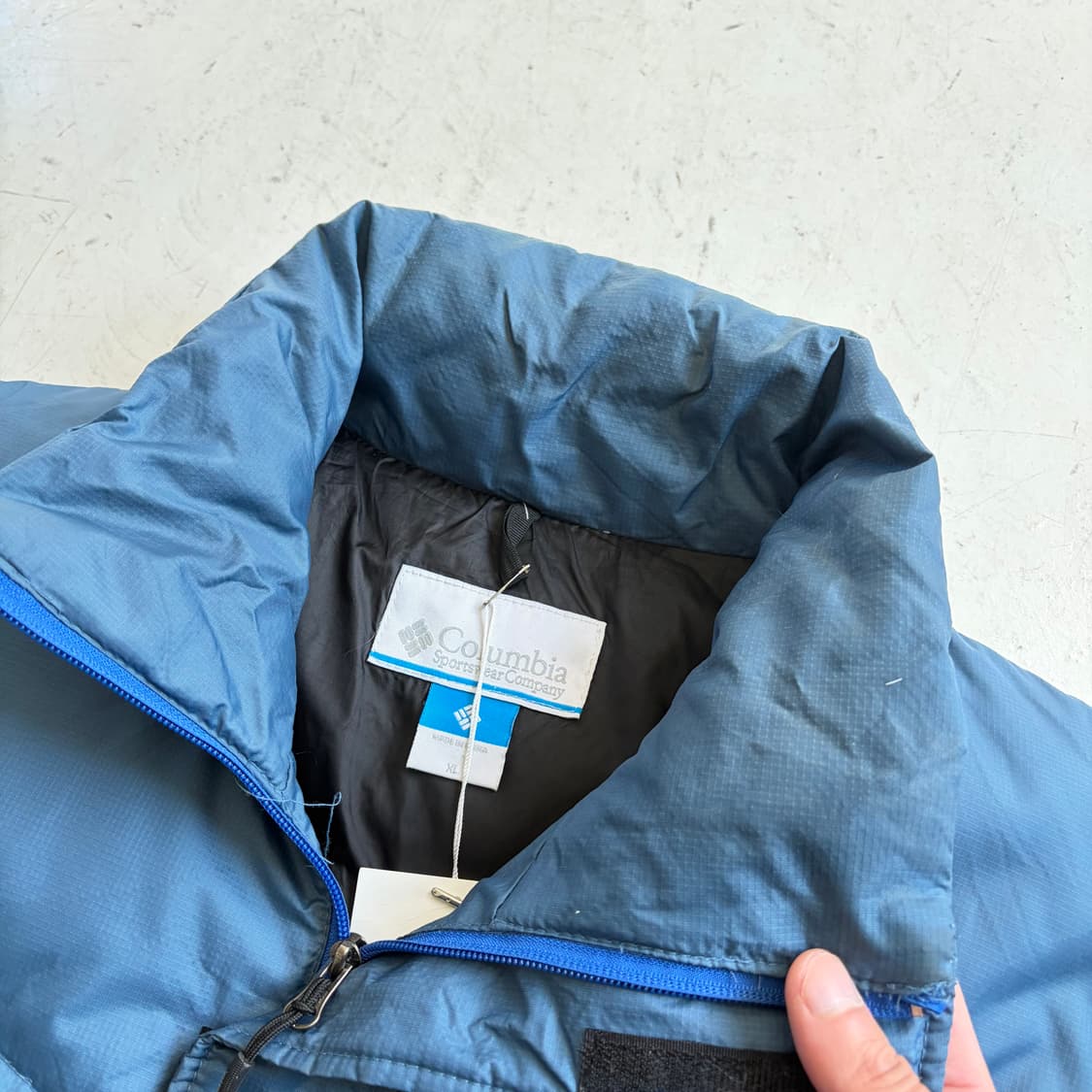 컬럼비아 빈티지 구스다운 조끼패딩 XL 상품이미지6