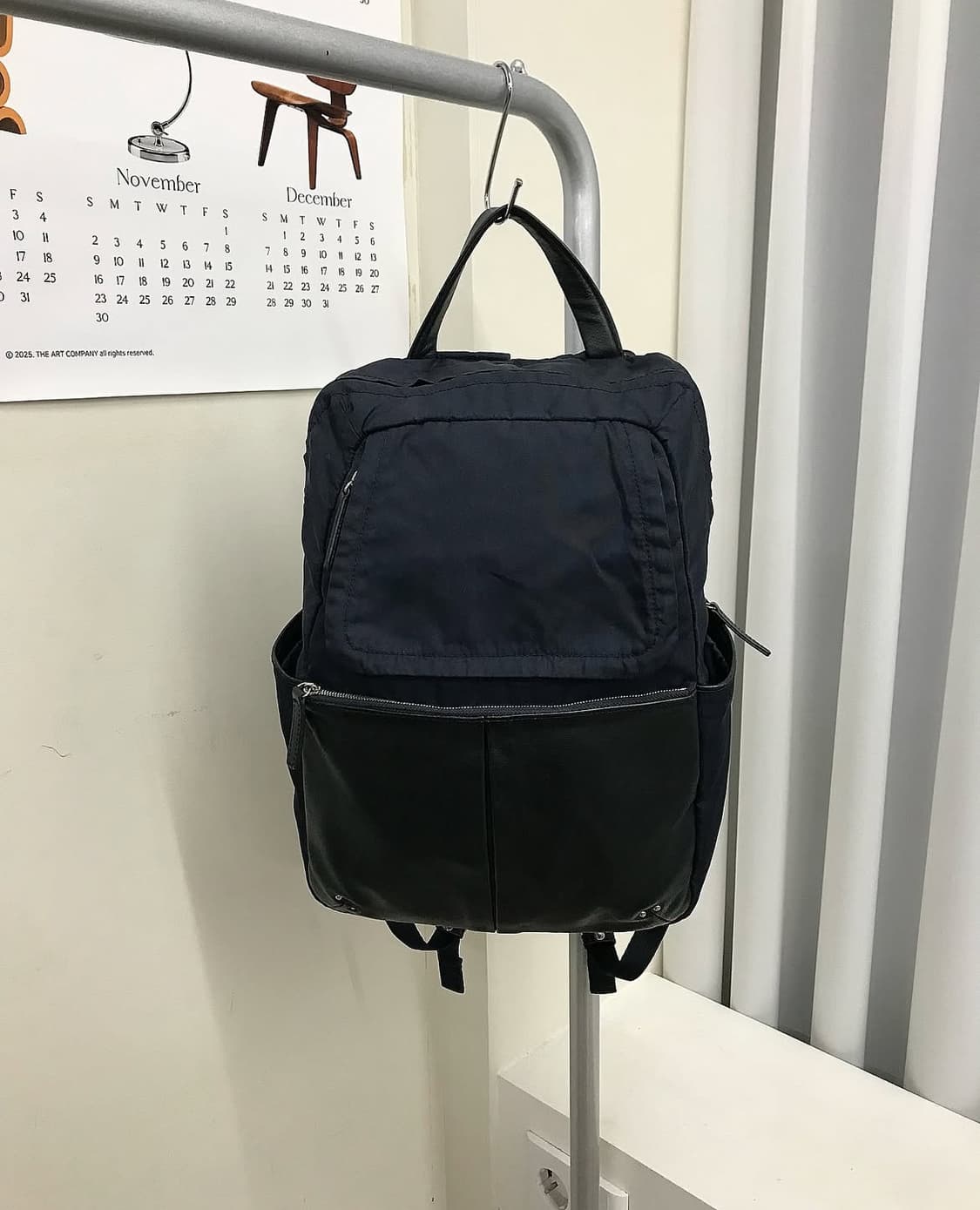 요지야마모토 가죽 로고 백팩 상품이미지1