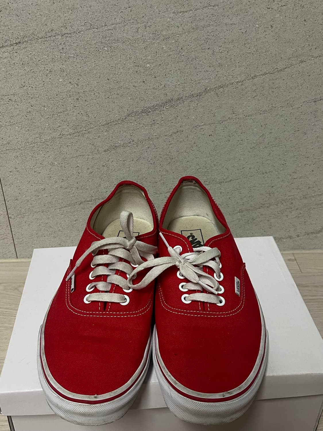 280 반스 VANS 어센틱 레드 헬스장 신발 운동화 단화 스니커즈  상품이미지5