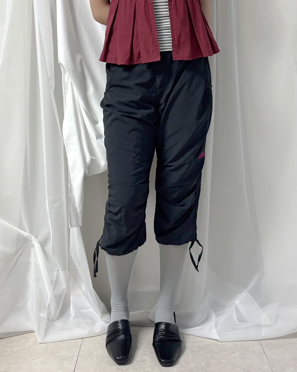 adidas CLIMALITE 셔링 7부 팬츠 상품이미지9