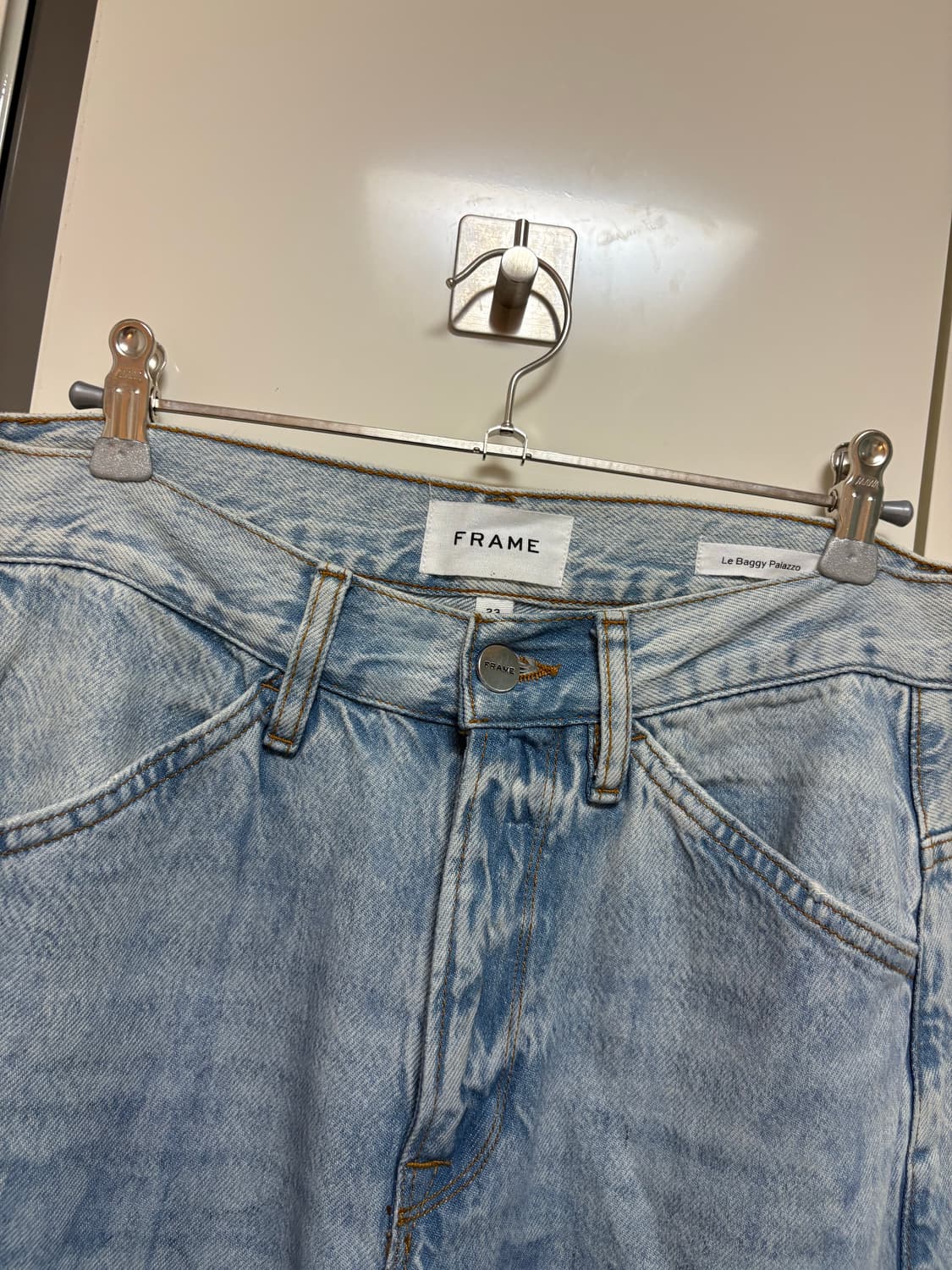 Frame 프레임 르 배기 팔라조 연청 데님 팬츠 상품이미지7