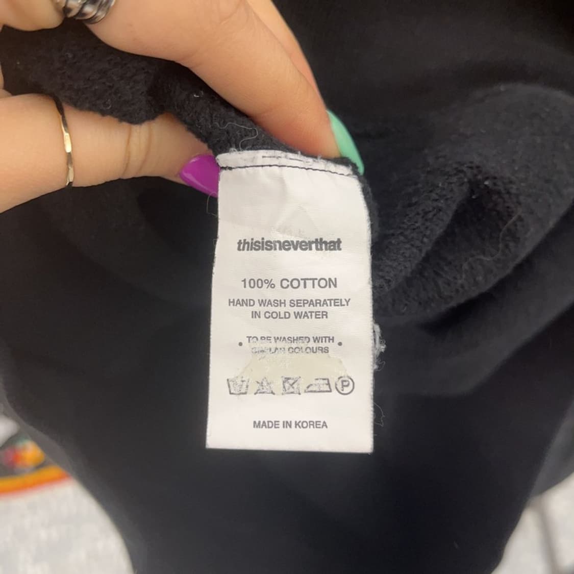 디스이즈네버댓 스트릿 펑크로고 기모 맨투맨 L C07121 상품이미지6