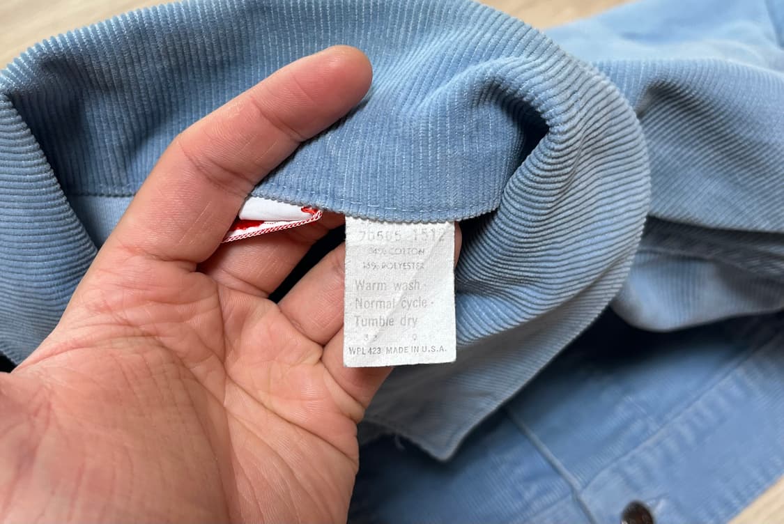 70s 미제 리바이스 코듀로이 3세대 트러커 70505 44사이즈(L) 상품이미지3