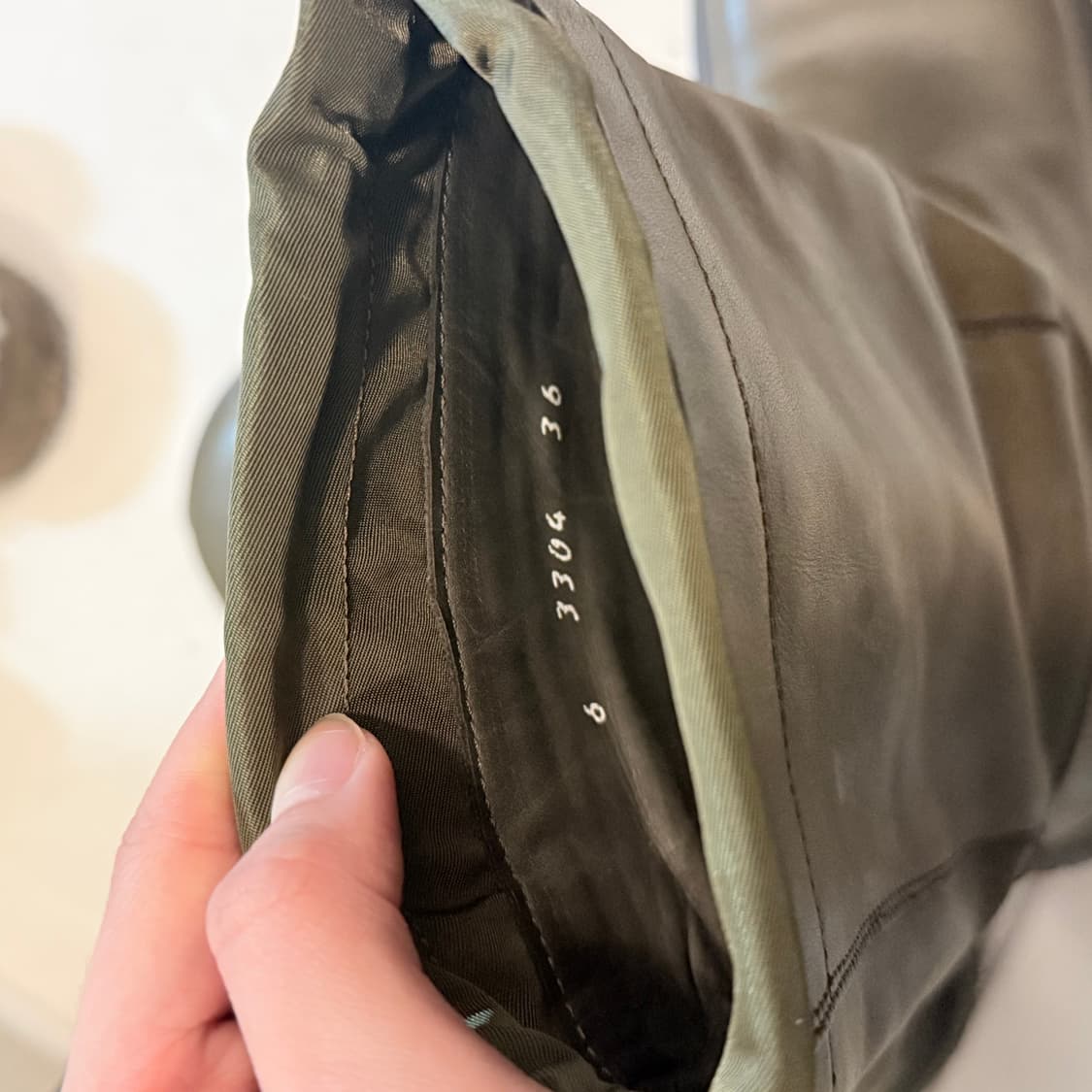 프라다 비브람 카키 부츠 36 상품이미지3