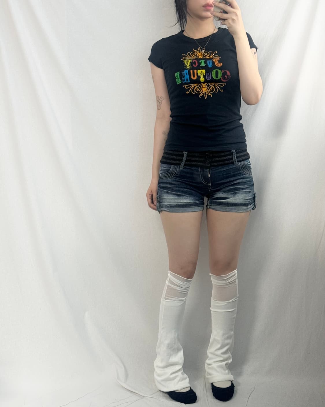 쥬시꾸띄르 큐빅 레터링 티 상품이미지3