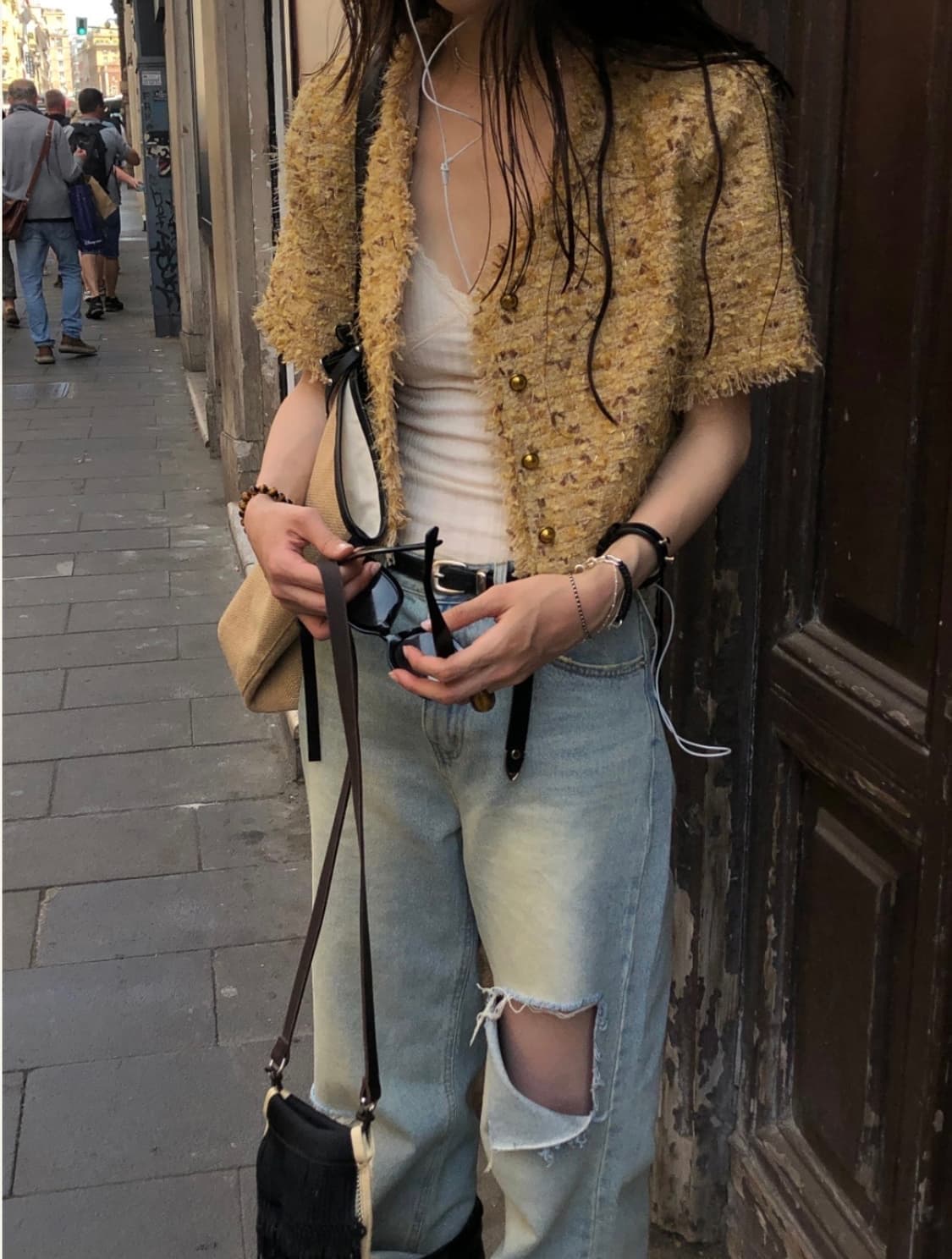 714center 프레임 트위드 자켓 새상품 상품이미지2