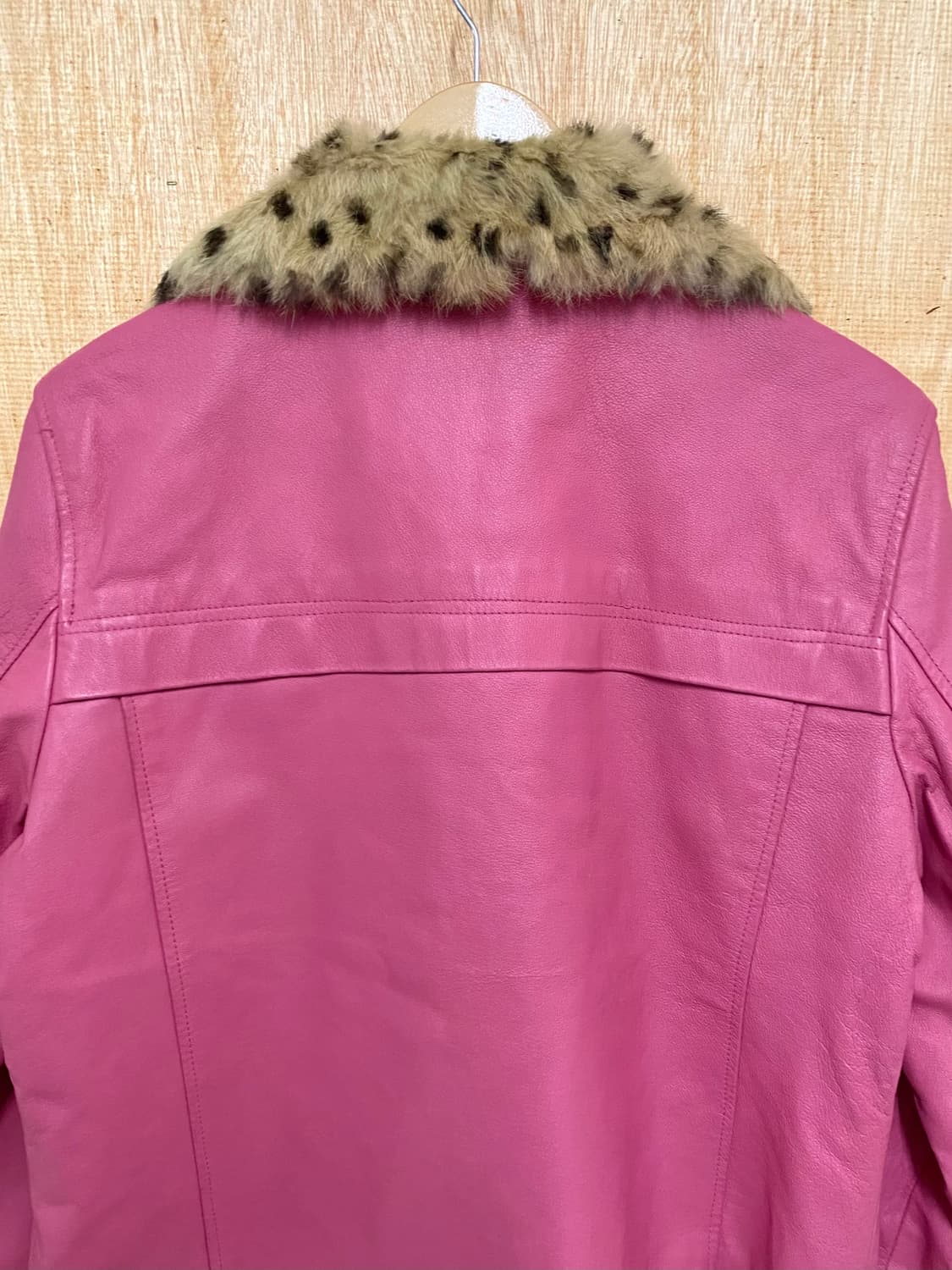 WILSON LEATHER fur leather jacket 레오파드 퍼 상품이미지5