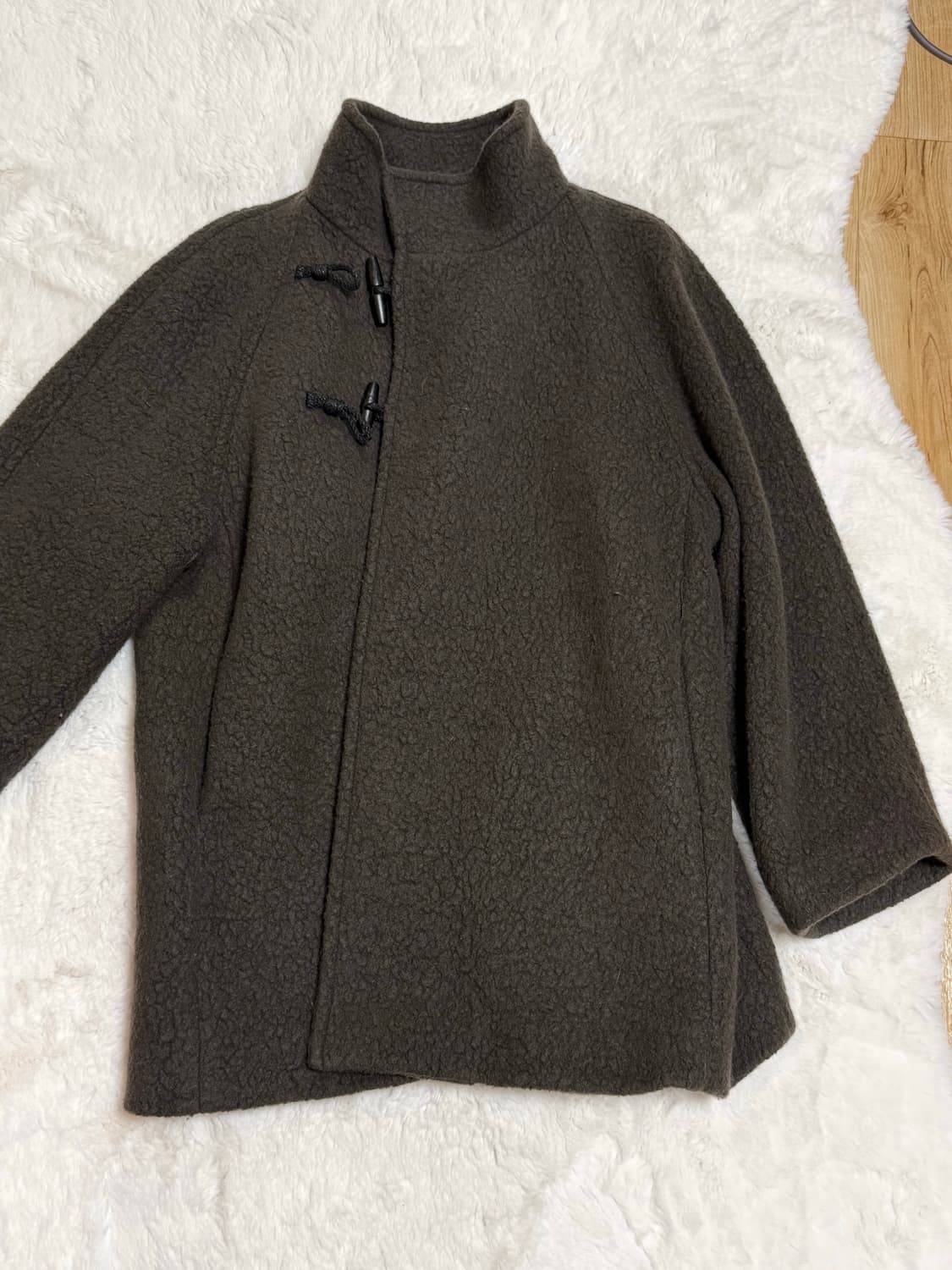 gbh 하이넥 토글 코트 브라운 상품이미지1