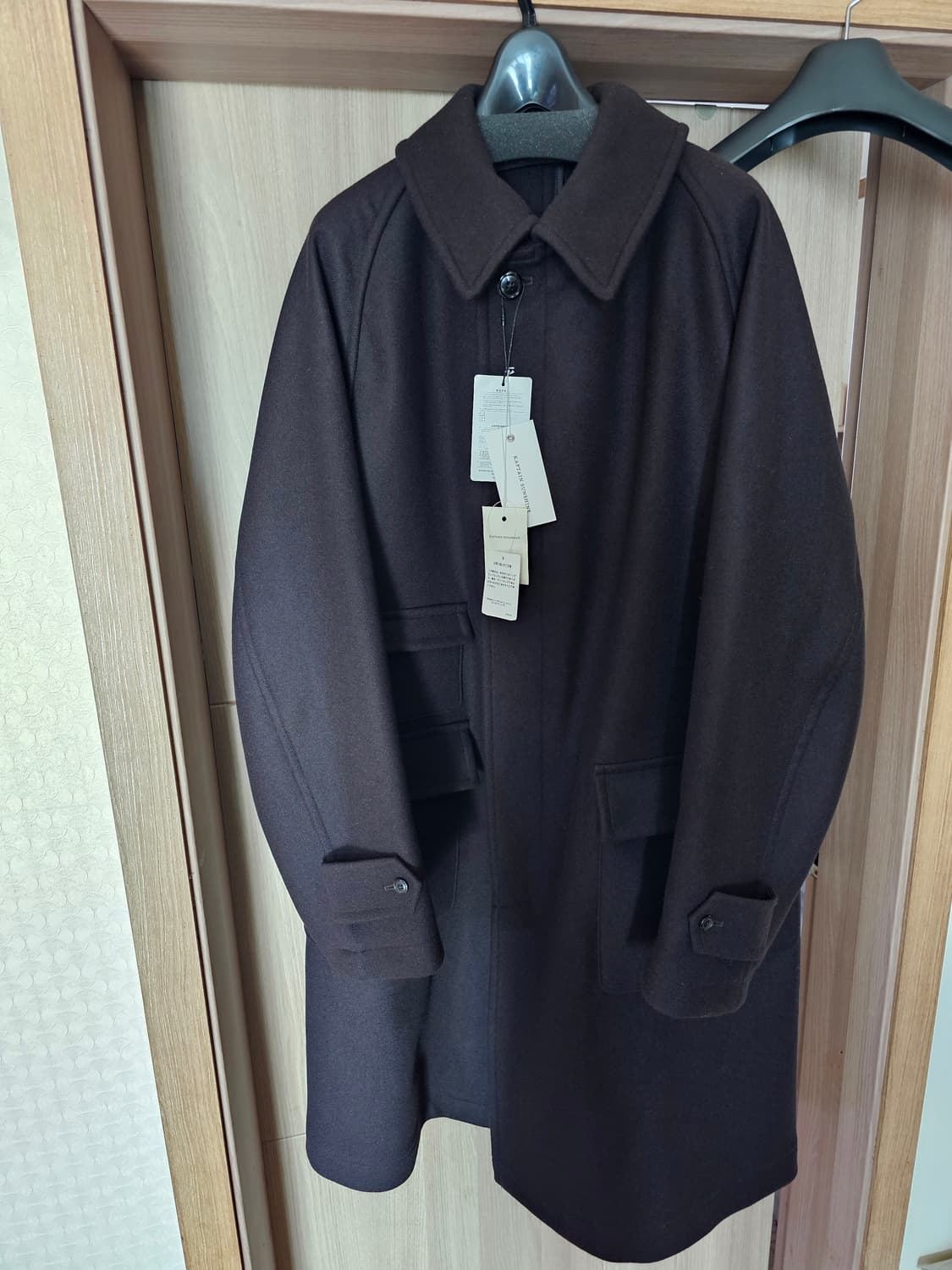 캡틴선샤인 25fw 트레블러 발마칸 코트 브라운 6 사이즈 ( 44 ) 상품이미지1