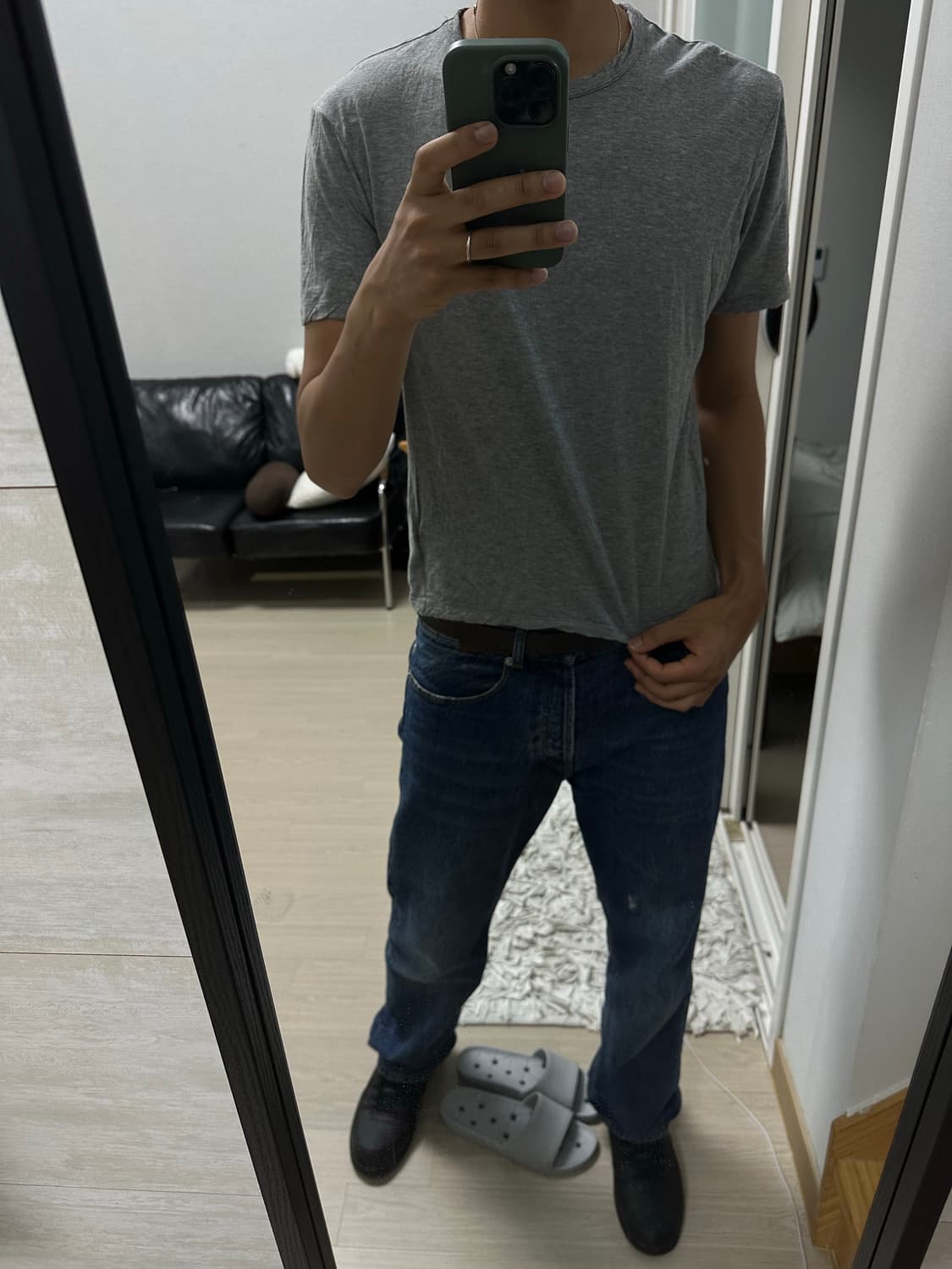 제임스 펄스 헤더 그레이 티 셔츠  상품이미지3