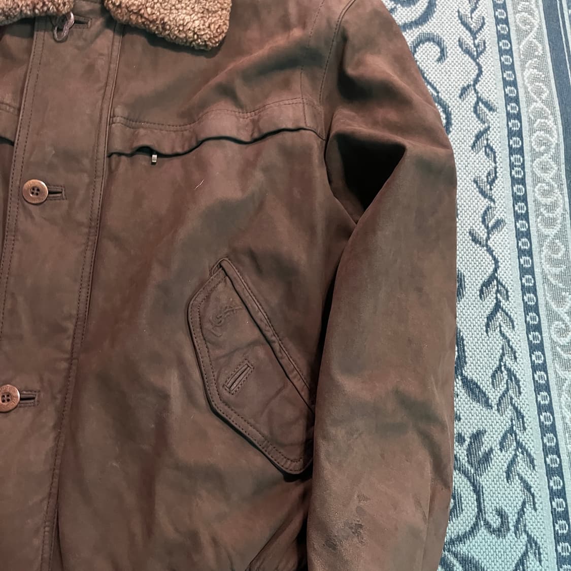 100 입생로랑 레더 자켓/W2690 상품이미지2