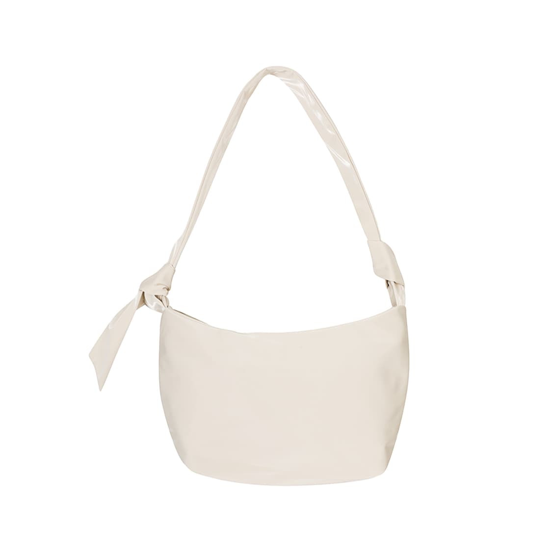 ACOC, Glossy Halfmoon Cross Bag_ivory 상품이미지1