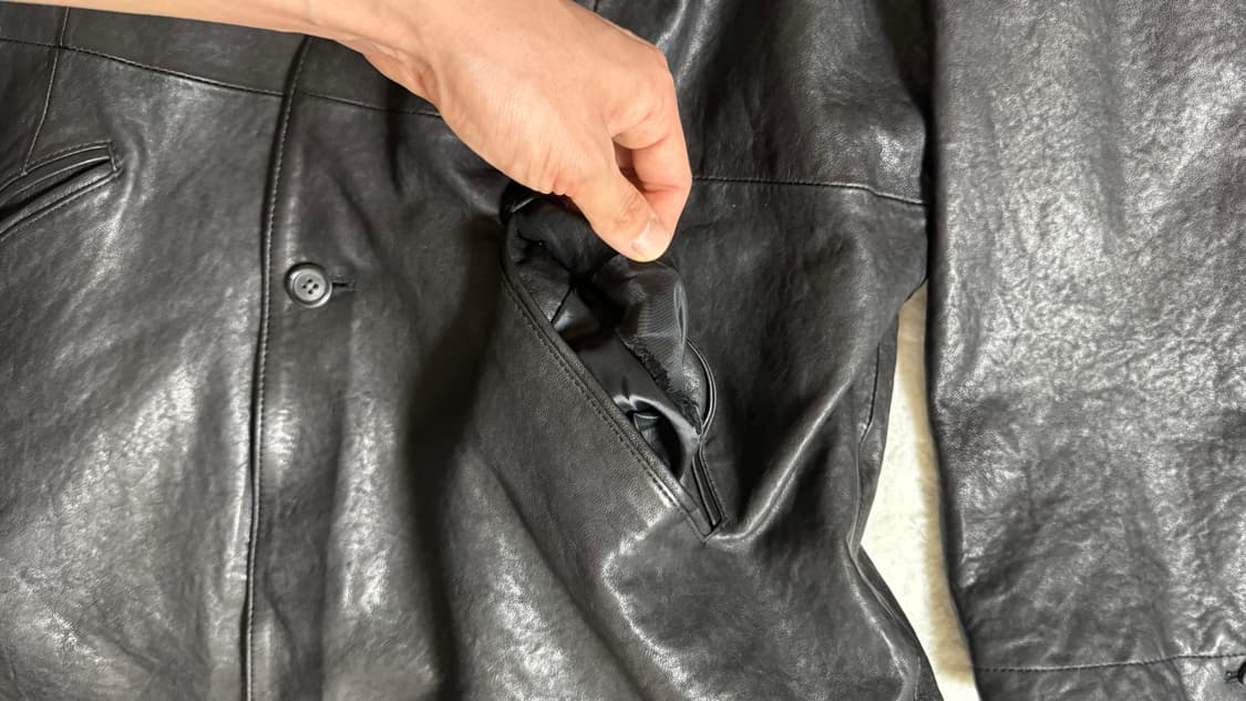 유스 / 워시드 레더 자켓 / M 상품이미지4