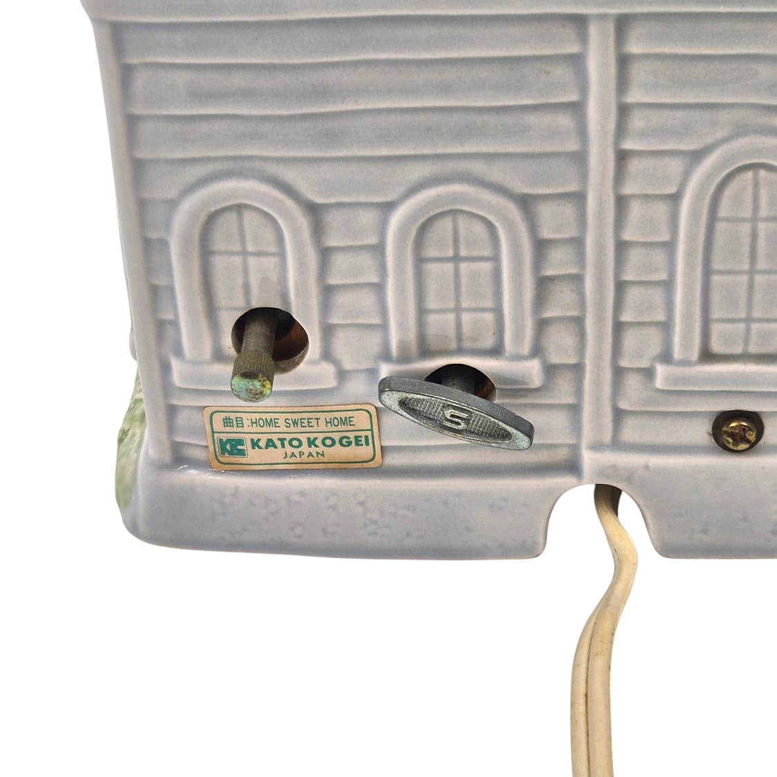 70s 가토 핸드메이드 포셀린 하우스 오르골 램프 상품이미지6