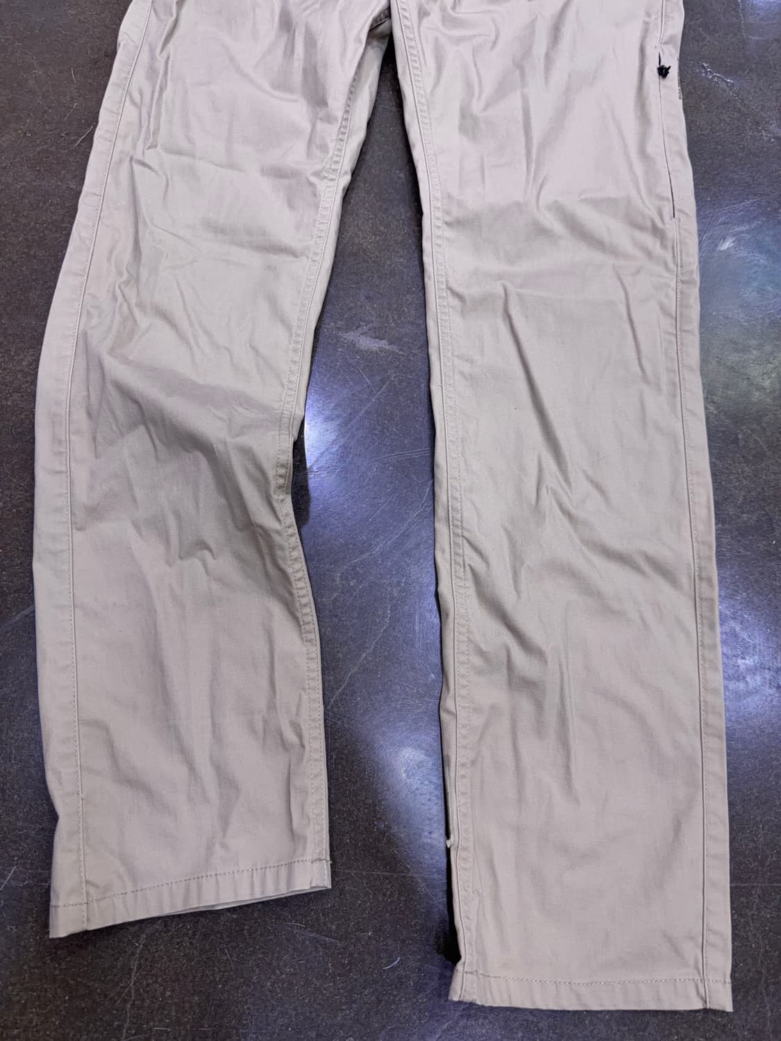 오클리 슬림 스트레이트핏 펑션 지퍼 포인트 코튼 베이지 팬츠 32 상품이미지5