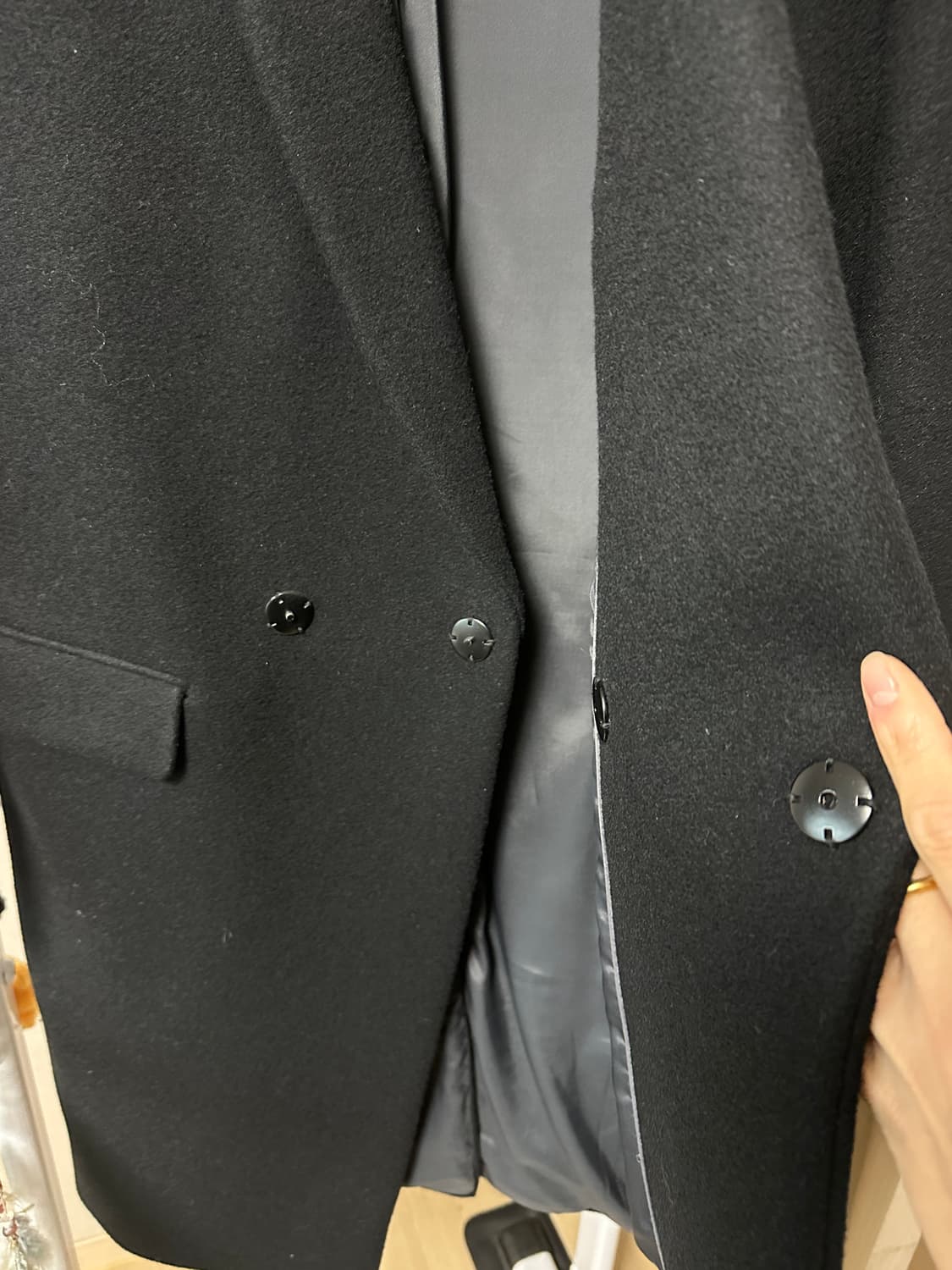 앤드지 지오지아 롱코트 95 블랙 상품이미지2