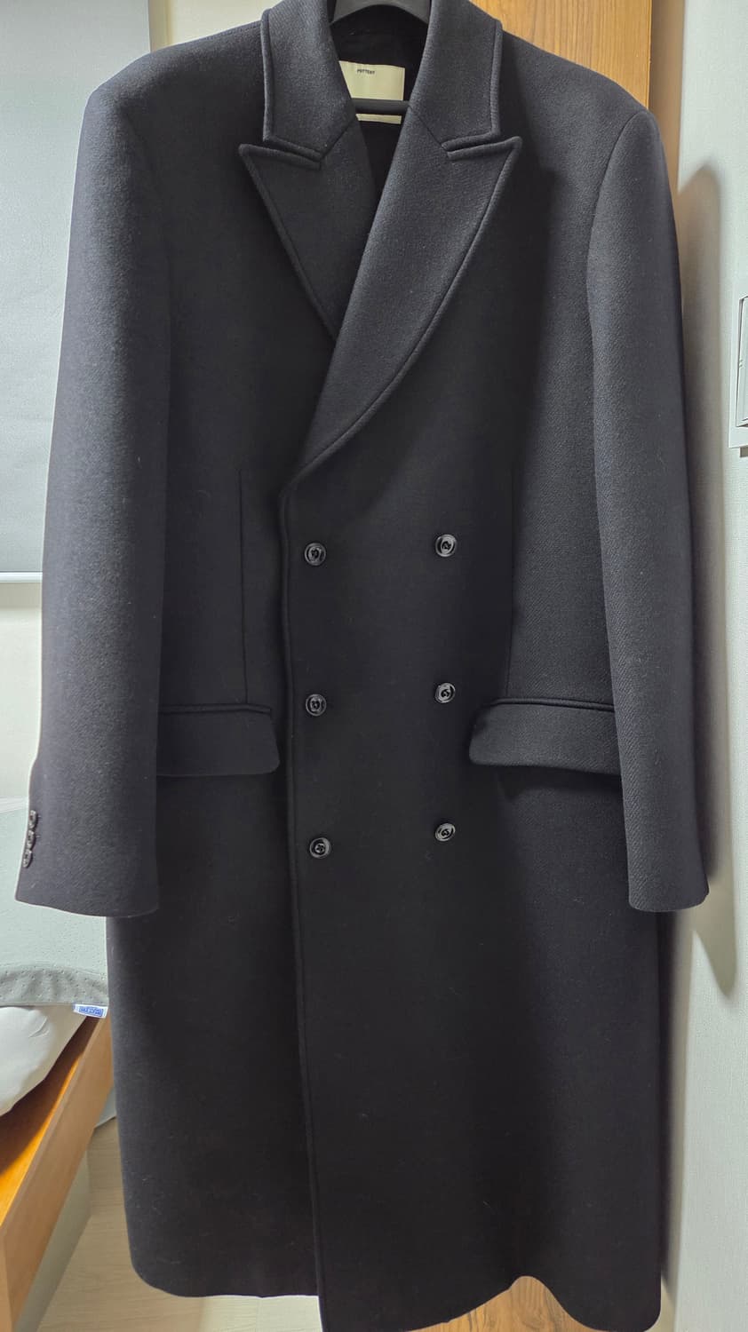 포터리 멜톤 울 더블 코트 2사이즈 상품이미지1