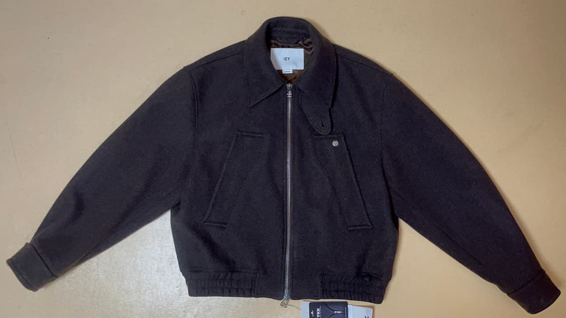 TAP WOOL JACKET Brown 이에이 아우터 판매 상품이미지1