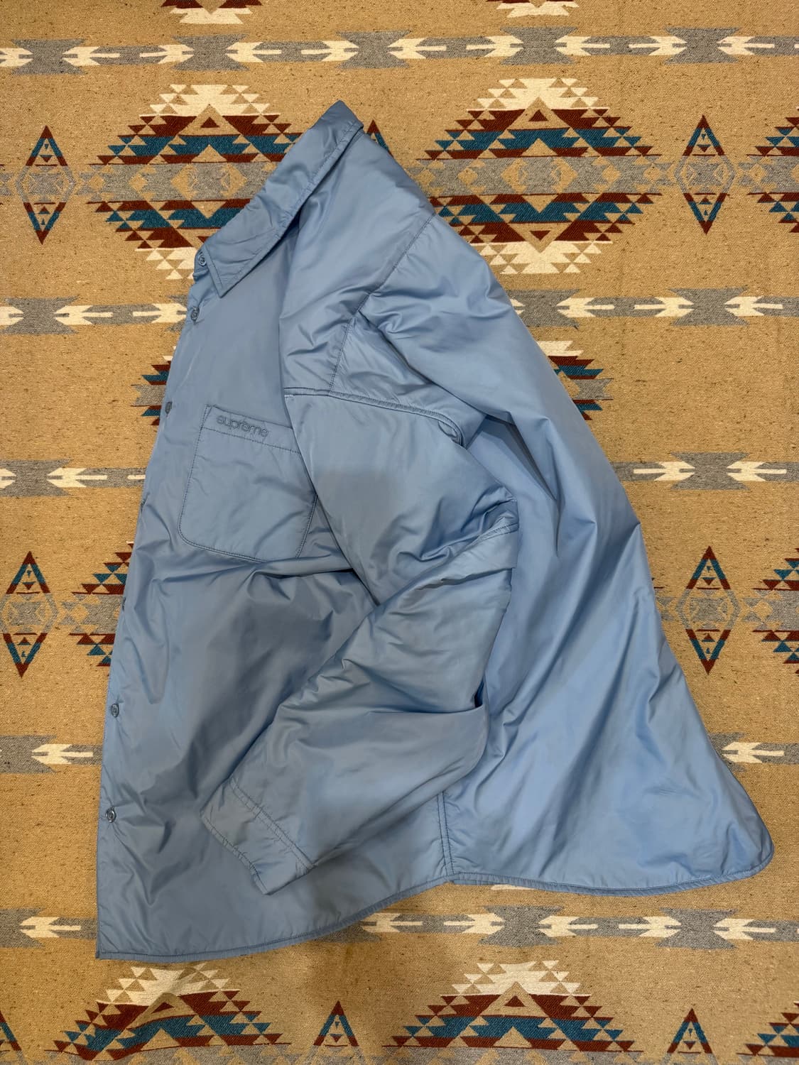 [XL] 슈프림 나일론 필드 셔츠 슬레이트 블루  상품이미지9