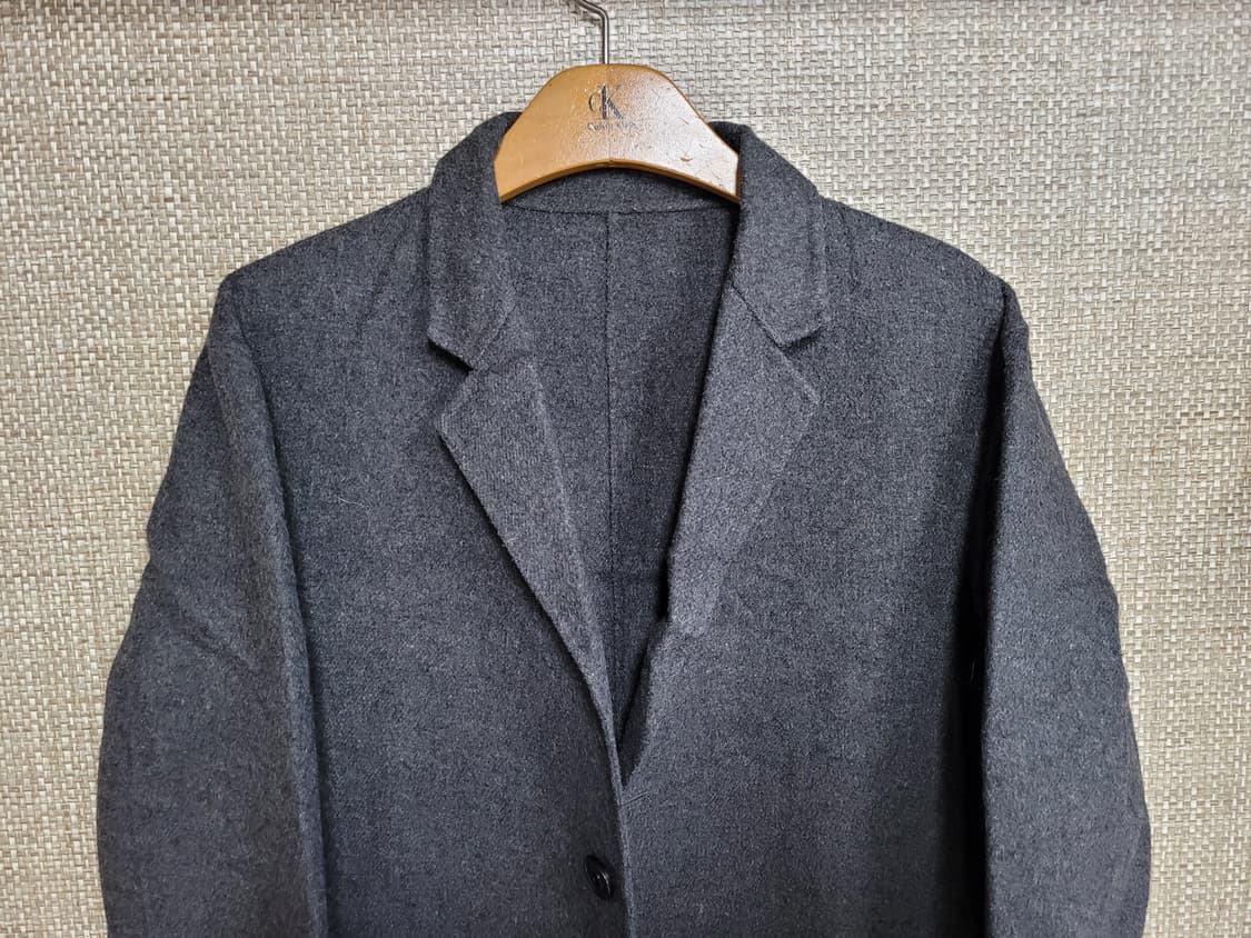 M 100사이즈 플랙 울 코트 상품이미지2