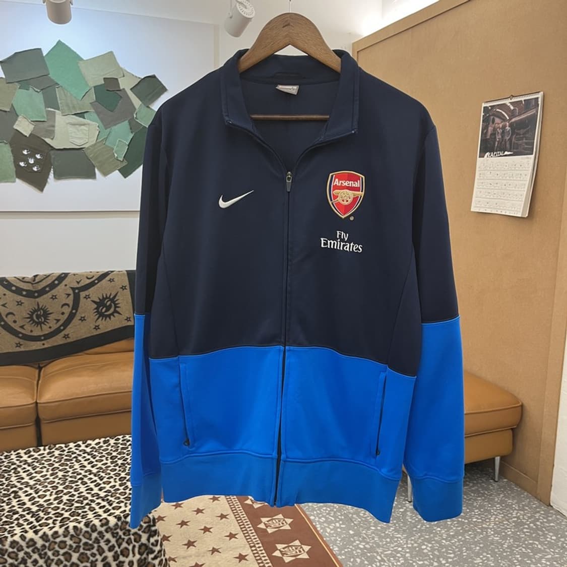 나이키 올드스쿨 레트로 아스날 배색 져지 집업 L C09749 상품이미지3