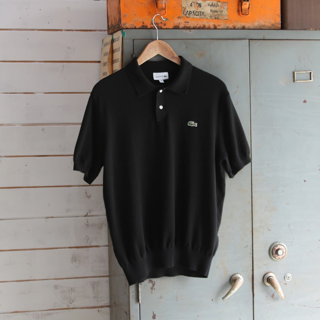 (착용컷) 라코스테 니트 반팔 카라 티셔츠 (남성용 100) 상품이미지2