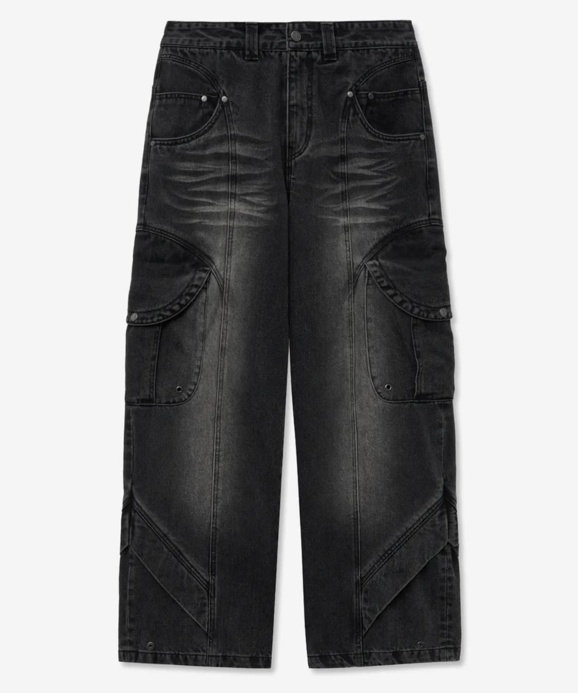 Pryer Cargo Denim Pants Black 상품이미지1