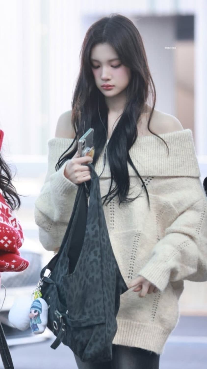 베이비랩 디아 오프숄더 니트_크림 상품이미지4