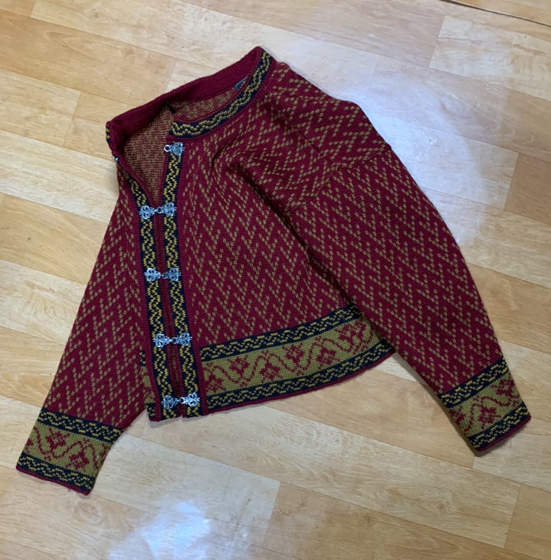 VOLUND 볼룬드 러큰-노르웨이 니팅 카디건(램스울)M 사이즈 상품이미지1