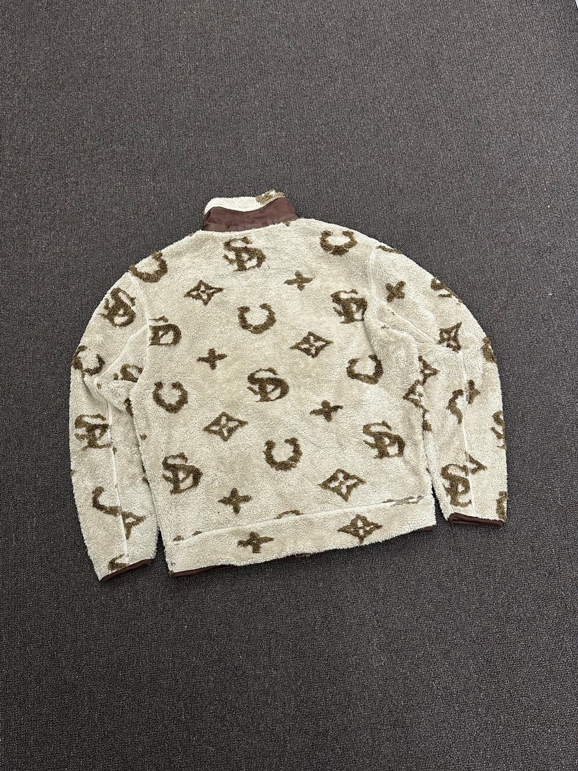 M)Japanese vintage 여성 모노그램 플리스 자켓 상품이미지6