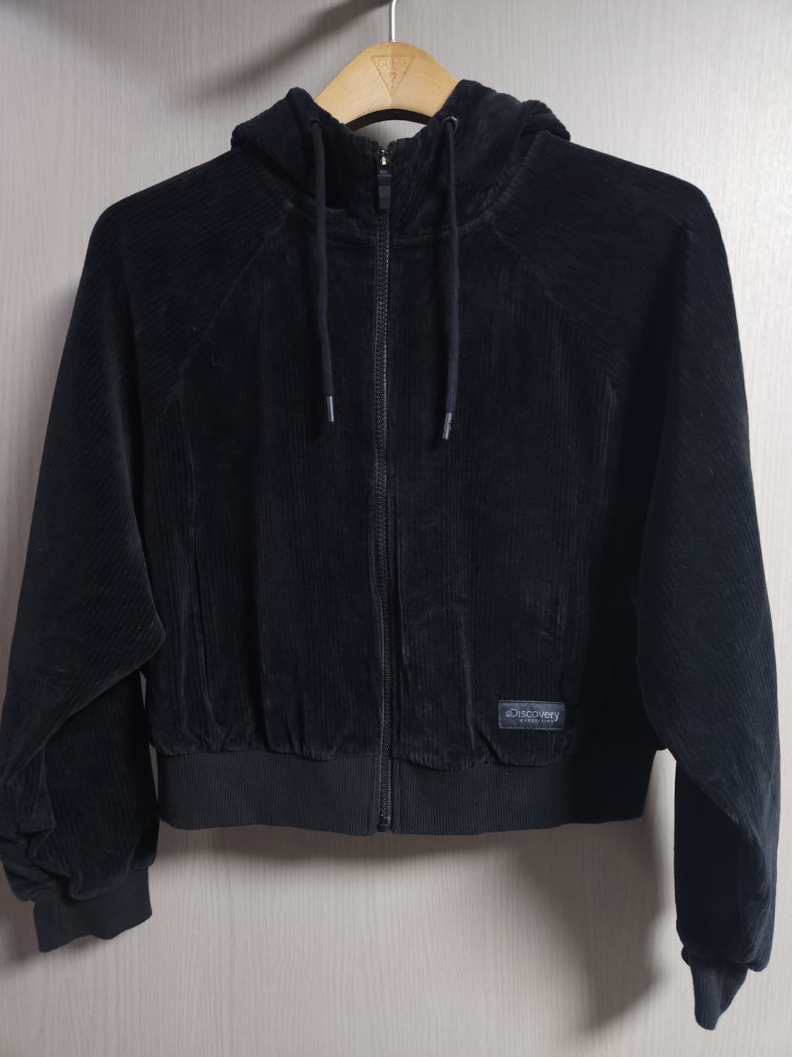 디스커버리 벨로아 코듀로이 후드 숏집업, M 상품이미지1