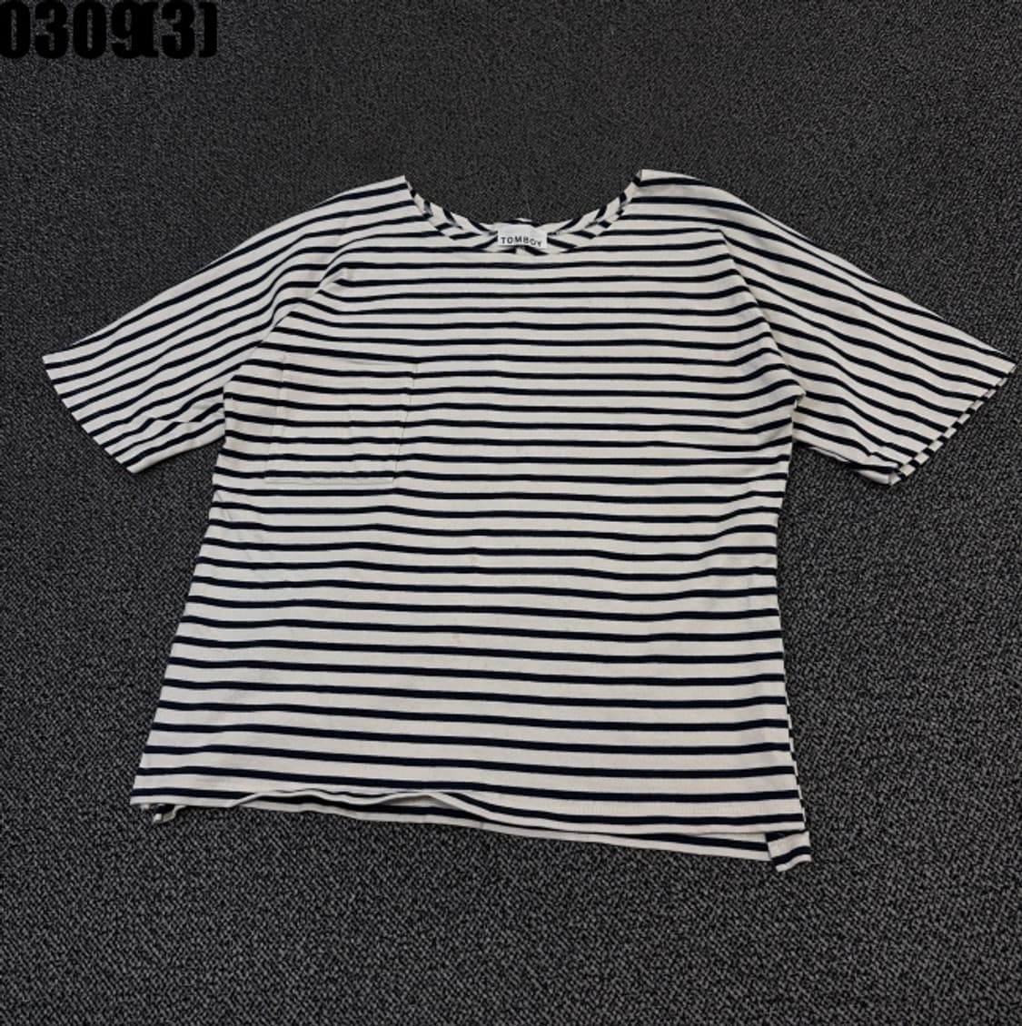 톰보이 스트라이프 반팔 티셔츠 상품이미지1