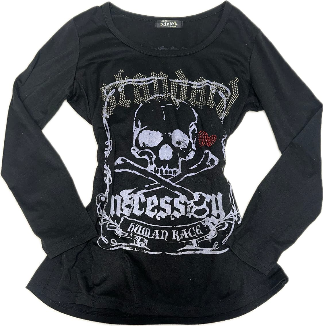 오네갸루 펑크 해골 롱슬리브 긴팔티 상품이미지2