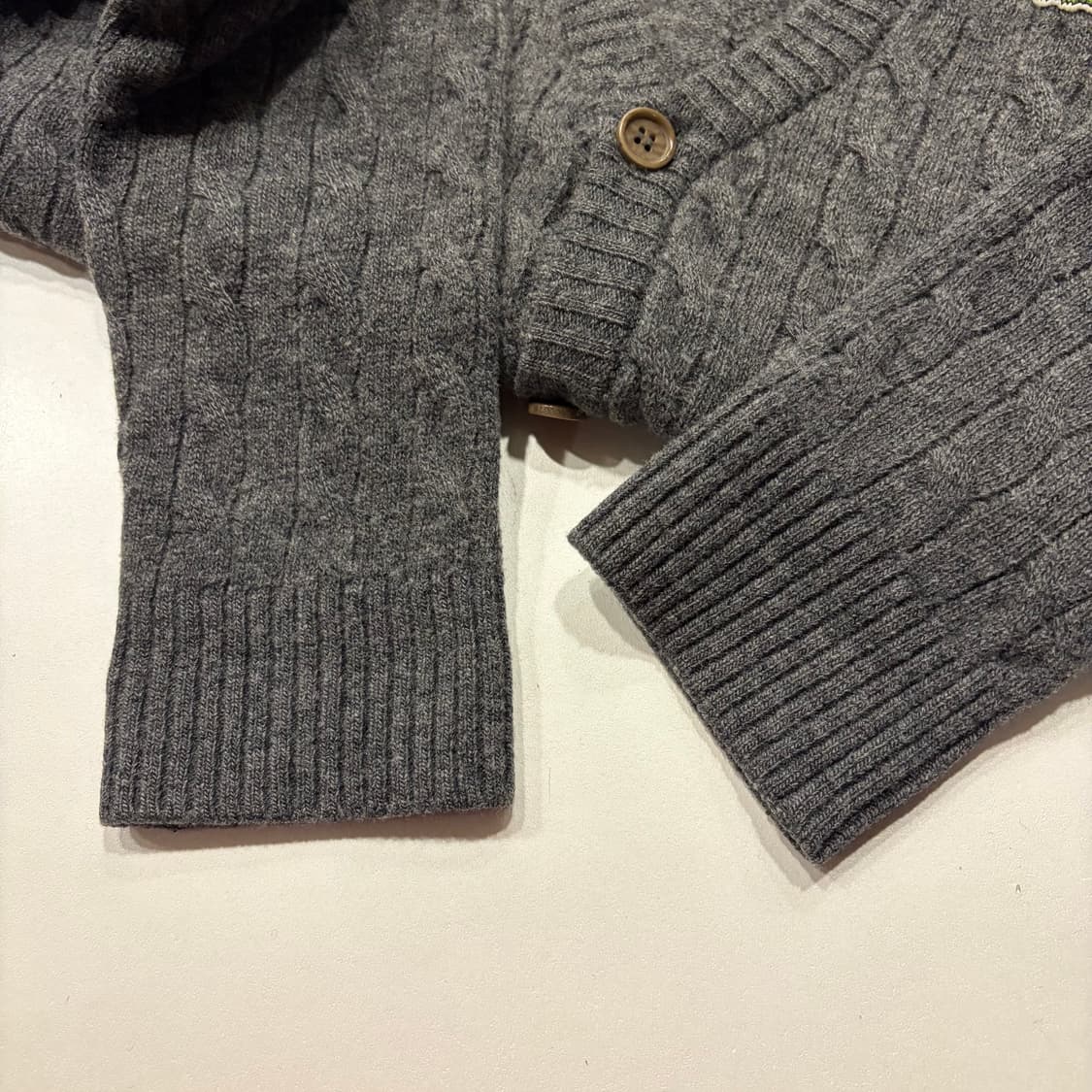[95] 라코스테 울 케이블 니트 가디건 그레이 C898 상품이미지6