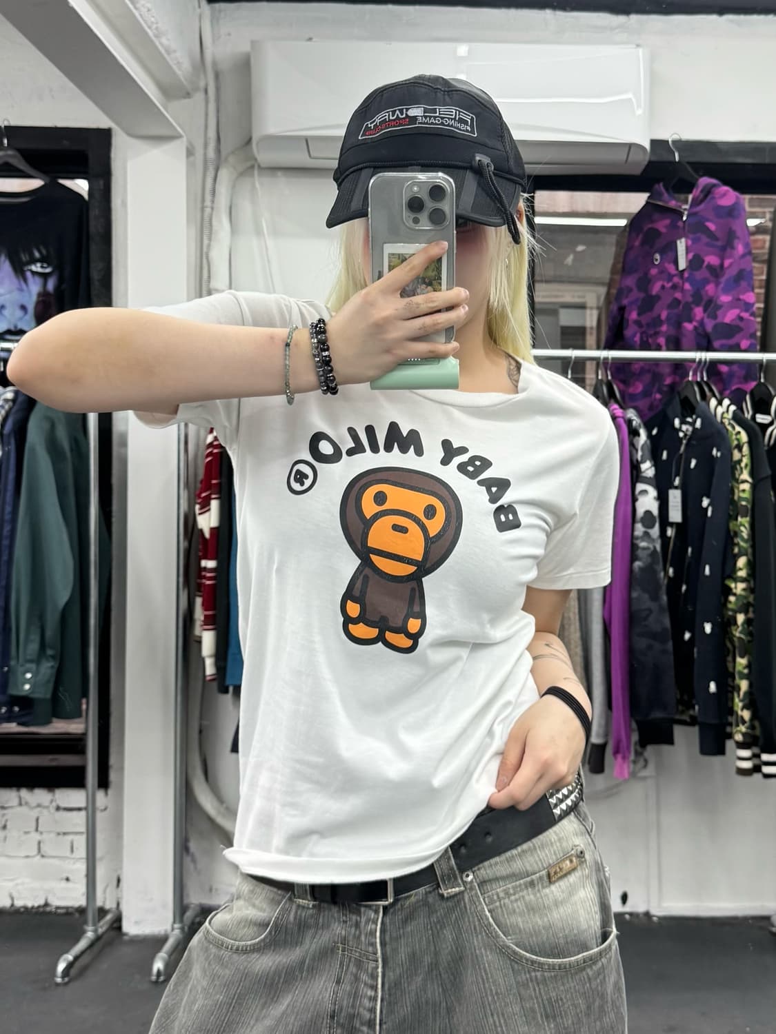 베이프 베이비 마일로 티셔츠 상품이미지2