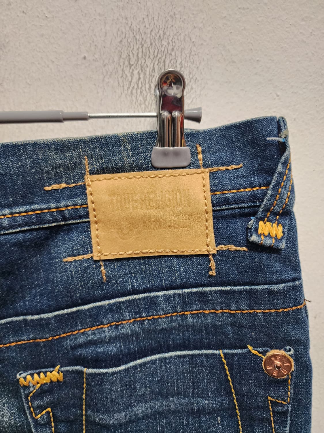 y2k 트루릴리젼 USA 데님 미니스커트 상품이미지5