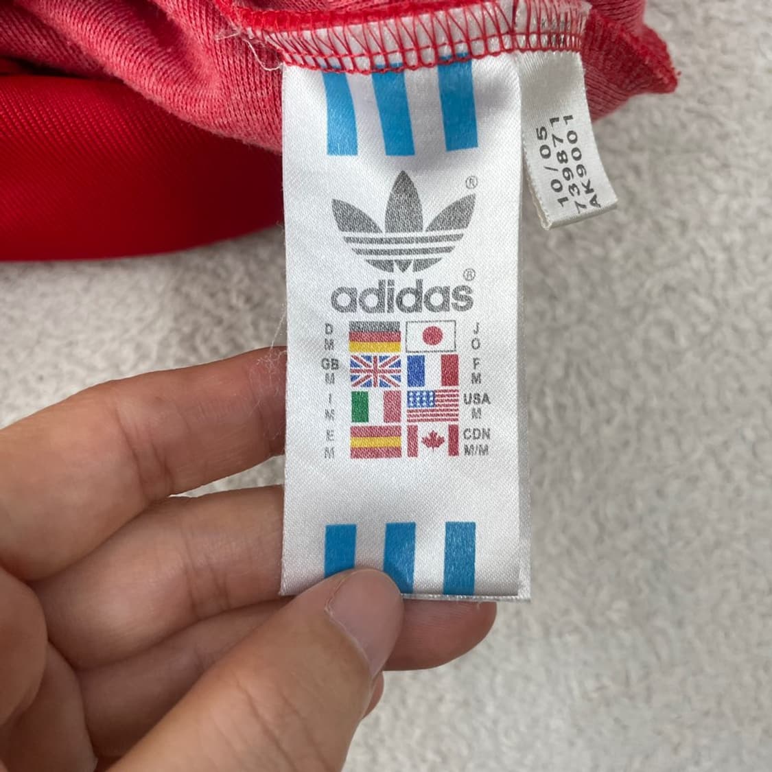 M 아디다스 잉글랜드 져지 유로파 레드 트랙탑 95 상품이미지7