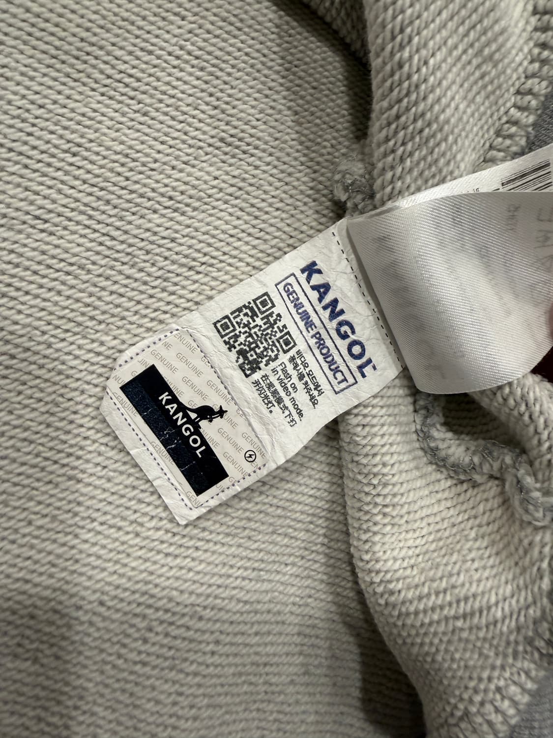 캉골 스몰로고 오버사이즈 맨투맨 스웻셔츠 L-XL 그레이 상품이미지7