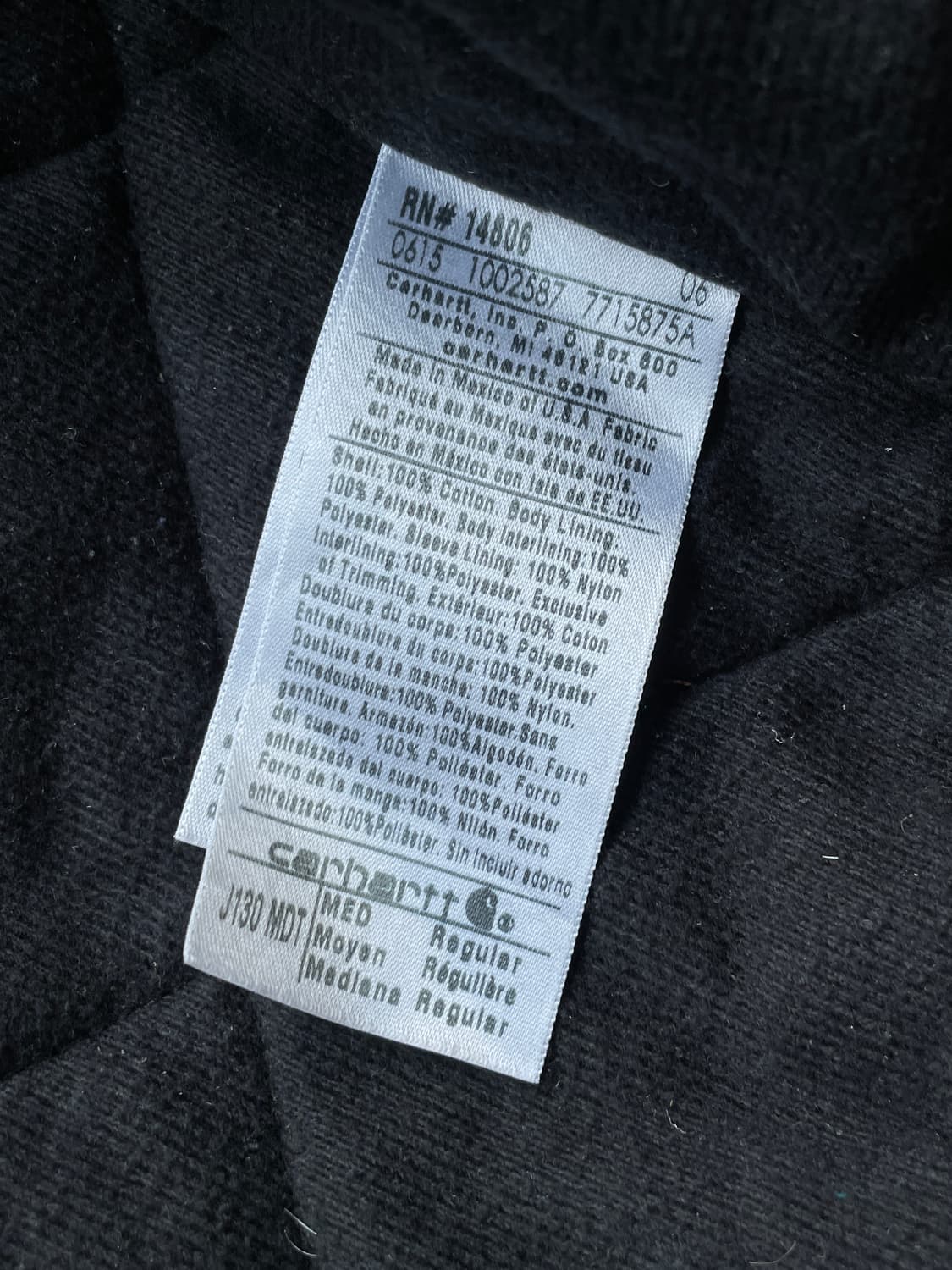 칼하트 j130 MDT 미드나잇 액티브 자켓 샌드스톤 상품이미지6