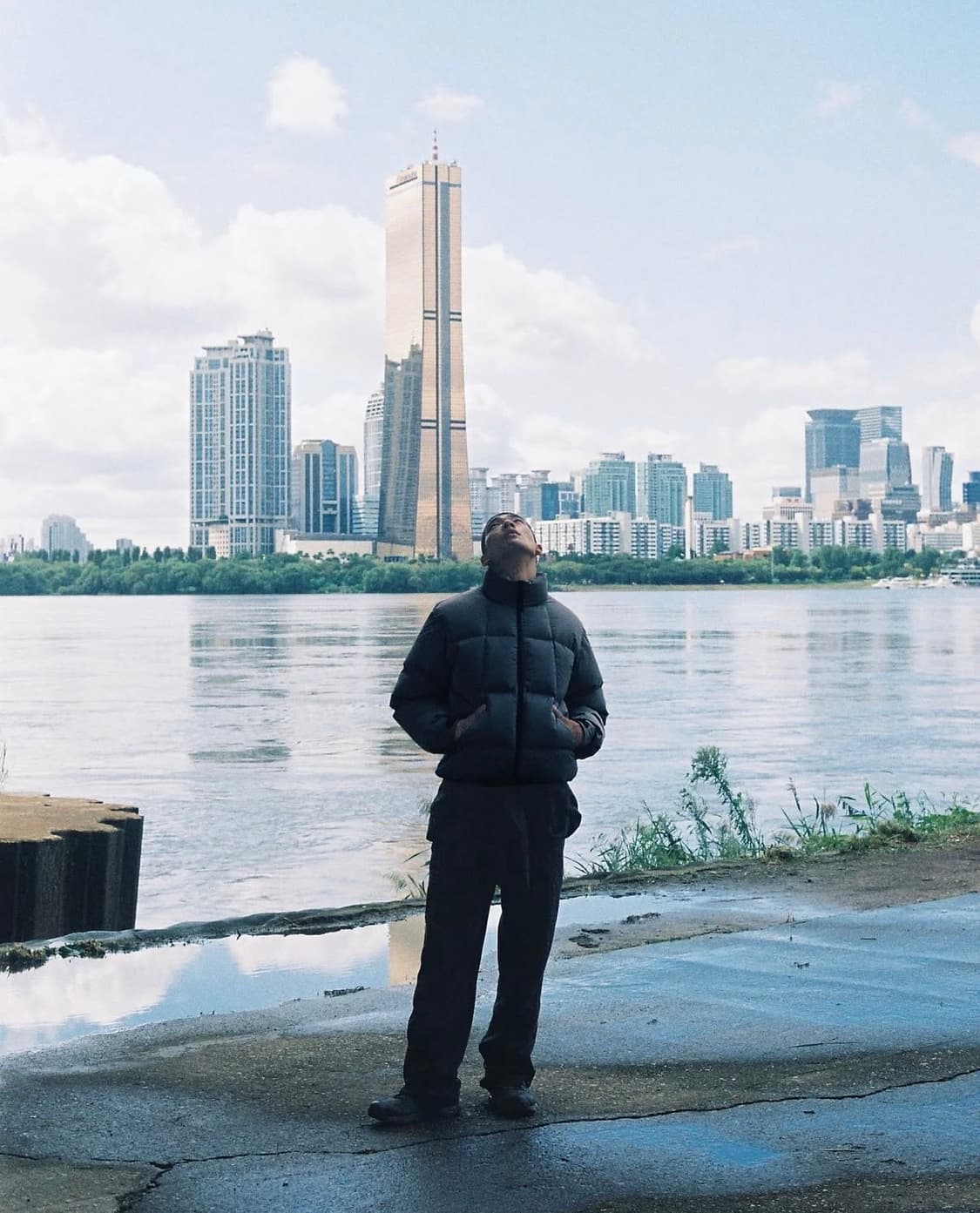 [2] 골드윈 도프 다이드 리플 나일론 다운자켓 상품이미지3