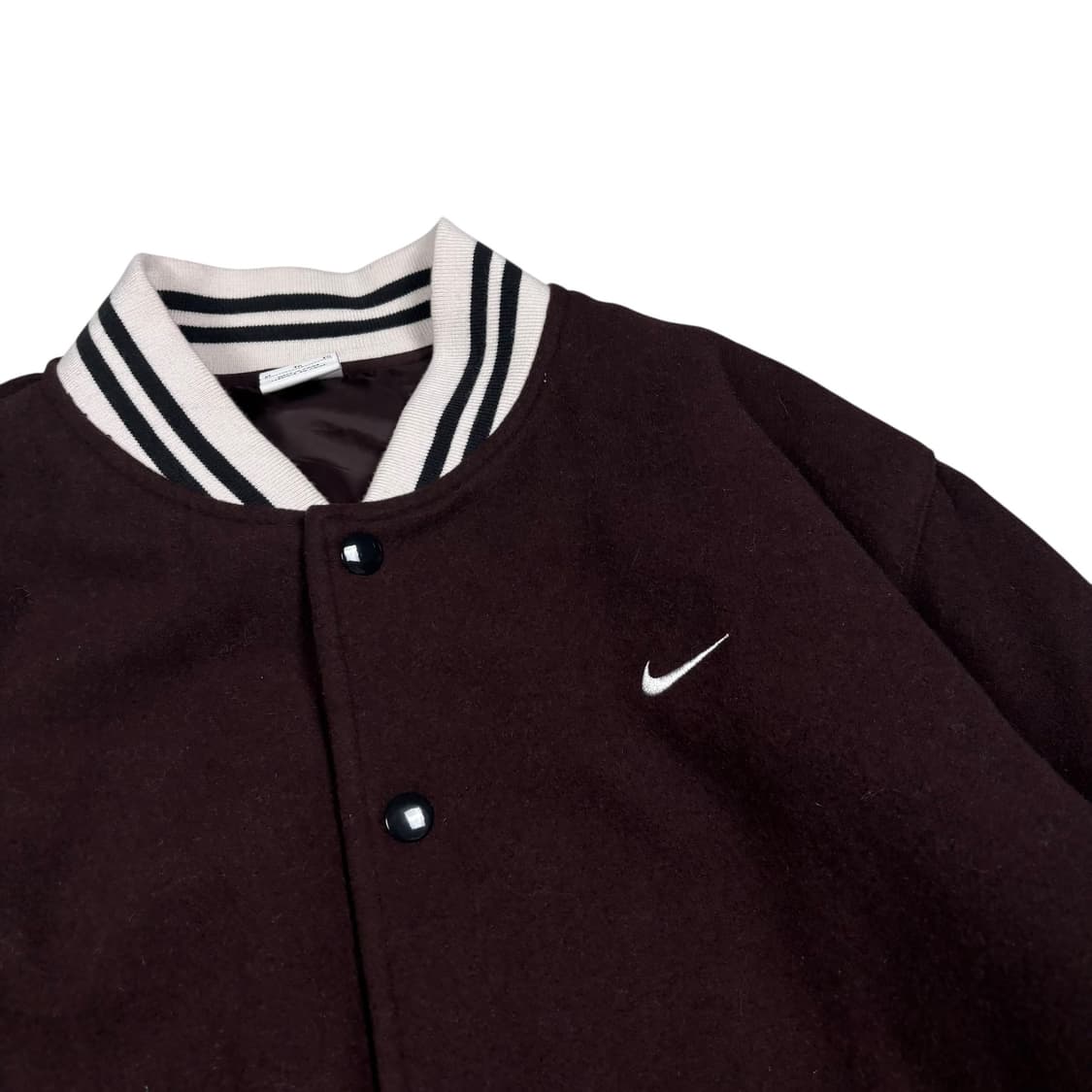 나이키 다크 브라운컬러 모직 바시티 자켓 상품이미지2